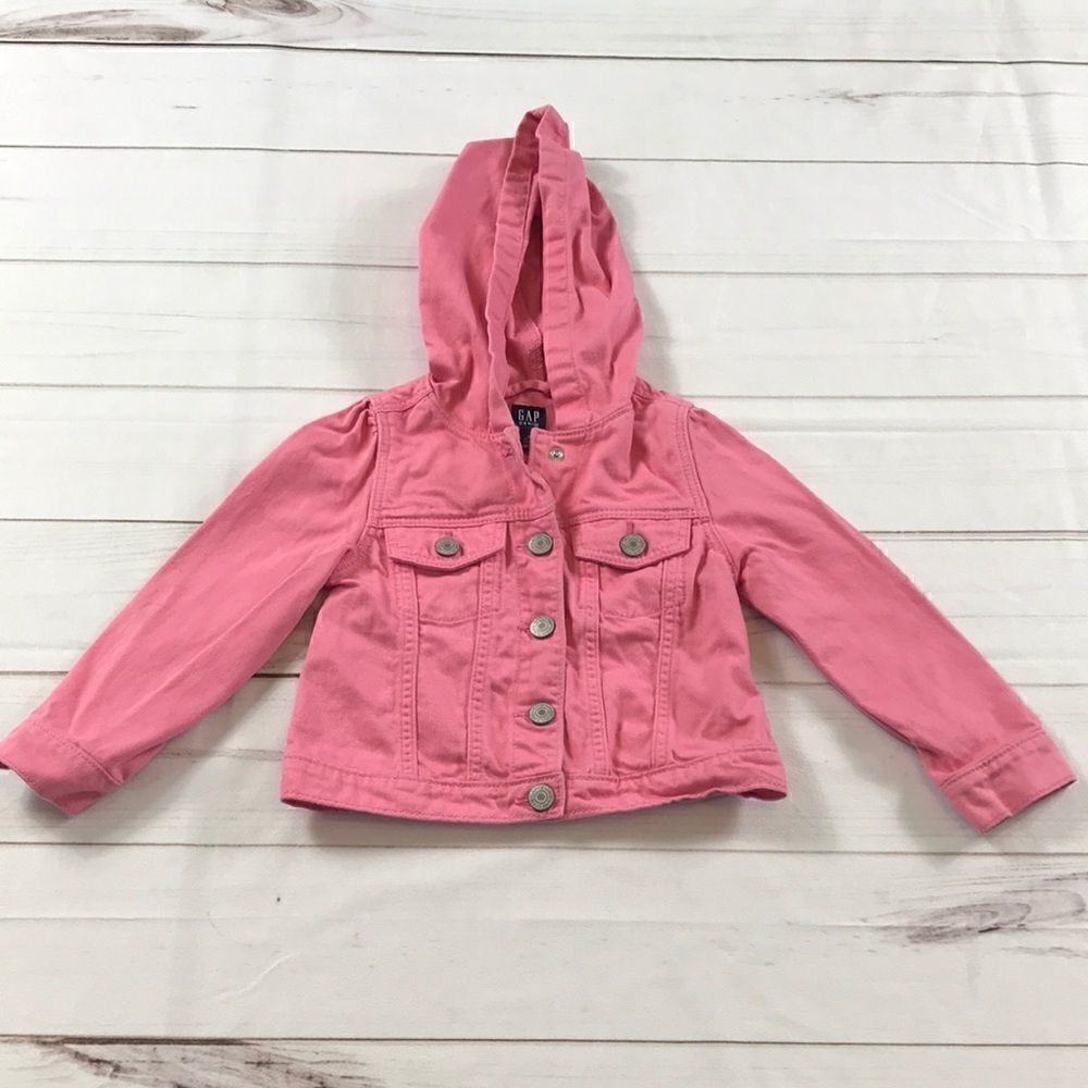 Gap Girl's Denim Hooded Jacket